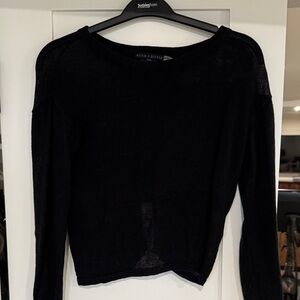 Alice + Olivia Elegant Black Long Sleeve Top